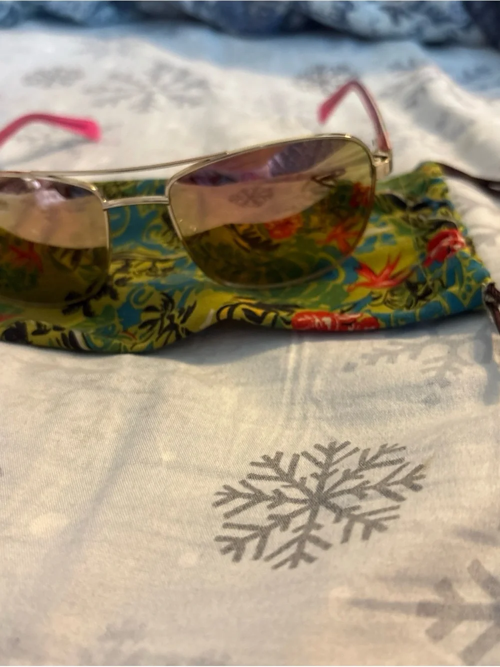 Vera Bradley Cheyenne Paisley in Paradise Polarized Aviator Sunglasses